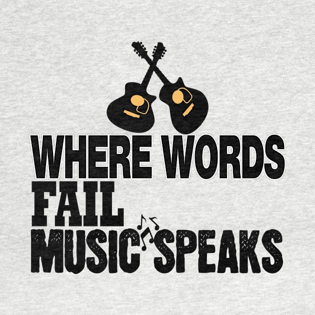 where words fail music speaks guitar | music lovers and dance | pop song by stylechoc